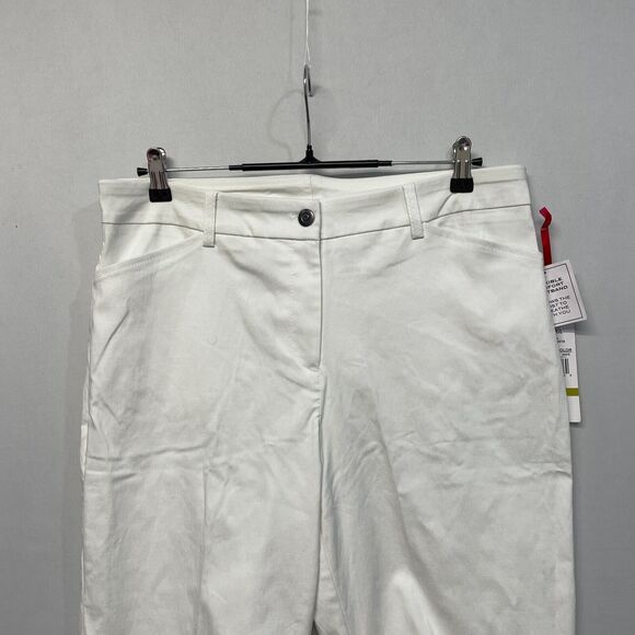 NWT Ruby Rd. Women Pull On Comfort Waistband Bermuda Shorts Size 14 White M258 6 - Picture 12 of 16